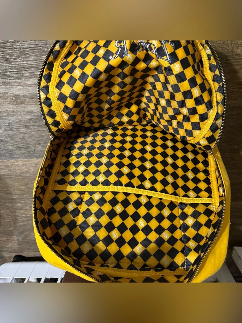 Universal Studios Harry Potter Hufflepuff Yellow Backpack Personalized